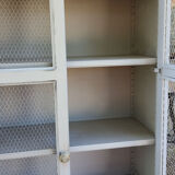 Large taupe gray chicken coop buffet