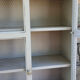 Large taupe gray chicken coop buffet