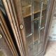 Pair of Art Deco display cabinets in solid oak