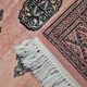 Tapis vintage noué main Bokhara Pakistan années 1950