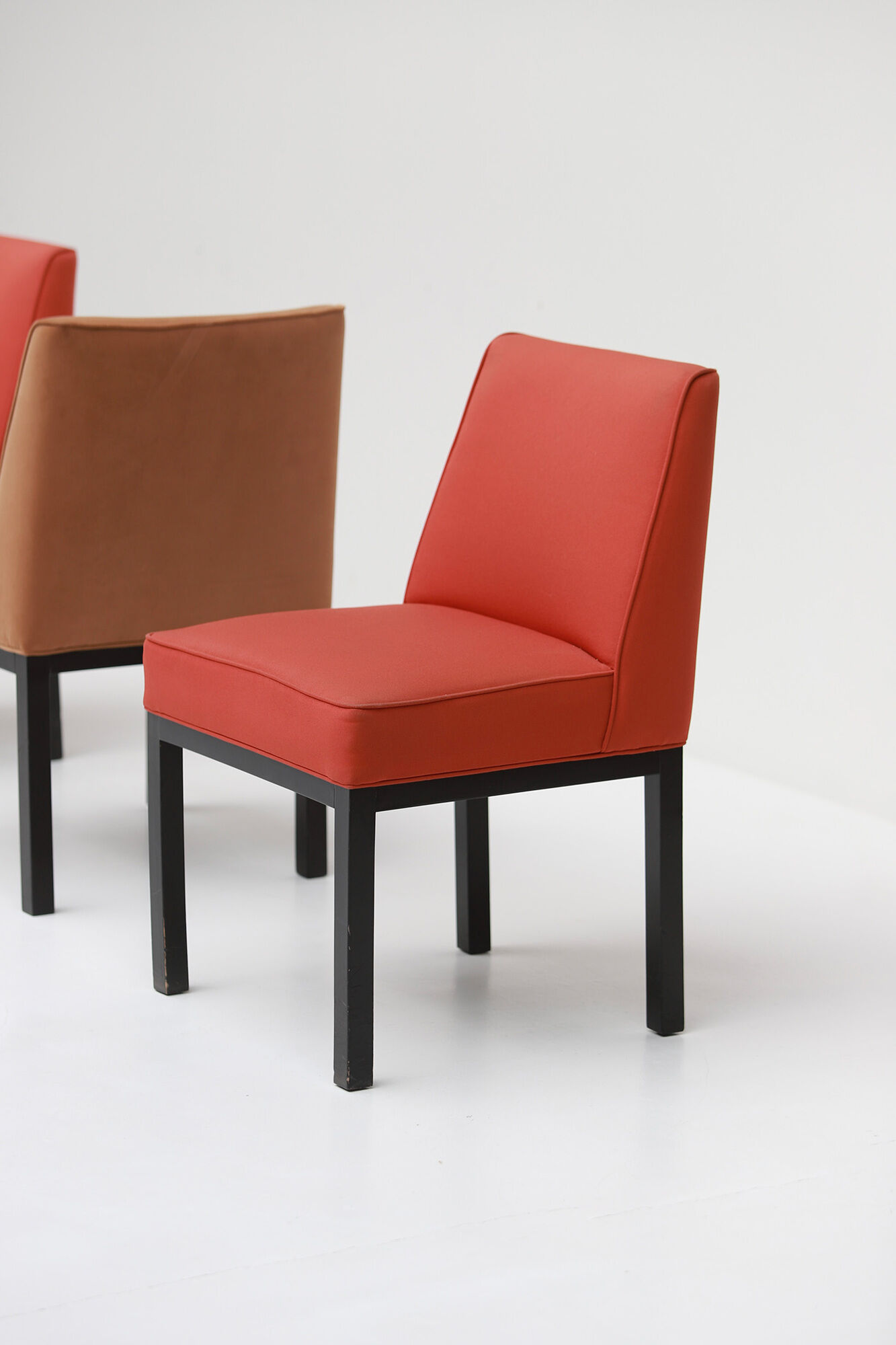 Set of six Jules Wabbes 'Louise' dining chairs for Bulo