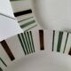 8 vintage flat plates Sarreguemines Digoin model 5329