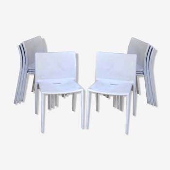 Lot de 8 chaises "air chair" design Jasper morrison, Italie