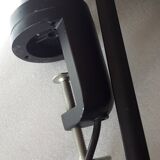 Old black Jieldé workshop lamp with clamp, 2 arms (35 and 50cm) - E27 150W.