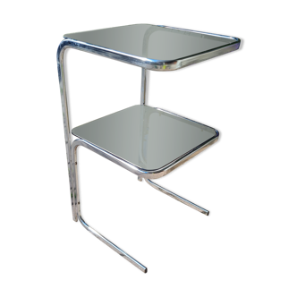 Table d'appoint en verre fumé - bout de canapé