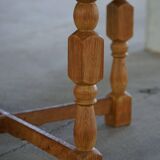Mid-century Danish round side table in solid oak, Henning Kjærnulf, 1960s.