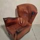 Vintage Dutch leather lounge chair, 1990s, Montis style