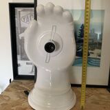 Vintage Design Ceramic Hand and Globe Wall Lamp