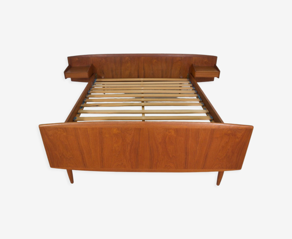 Lit double en teck danois par Melvin Mikkelsen années 1960.