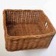 Rattan locker type basket