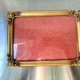 Vintage Metal Picture Frame 23 cm x 17 cm CONVEX glass