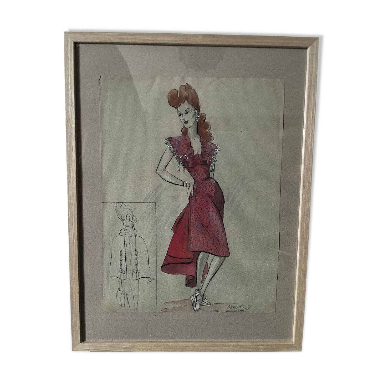 Fashion drawing G. Mazoyer