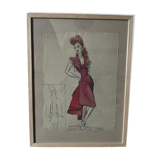 Fashion drawing G. Mazoyer