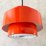 Red Ceiling Light by Jo Hammerborg for Fog Morup, Denmark 1969.