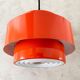 Red Ceiling Light by Jo Hammerborg for Fog Morup, Denmark 1969.