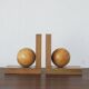Mid-Century Modern Wooden Bookends, 1950s, Set of 2