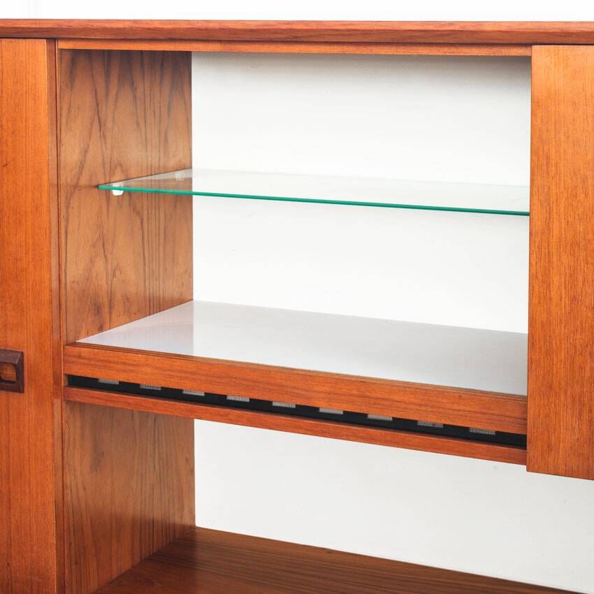 Scandinavian style vintage sideboard. Teak wood. France, 1960s.