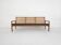 Hans Olsen for Brdr Juul Kristensen, rattan backed sofa, Denmark 1950s