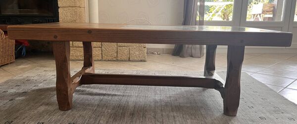 Table basse Céramique de Pierre St Paul, Sant Vicens (Pierre de lave)