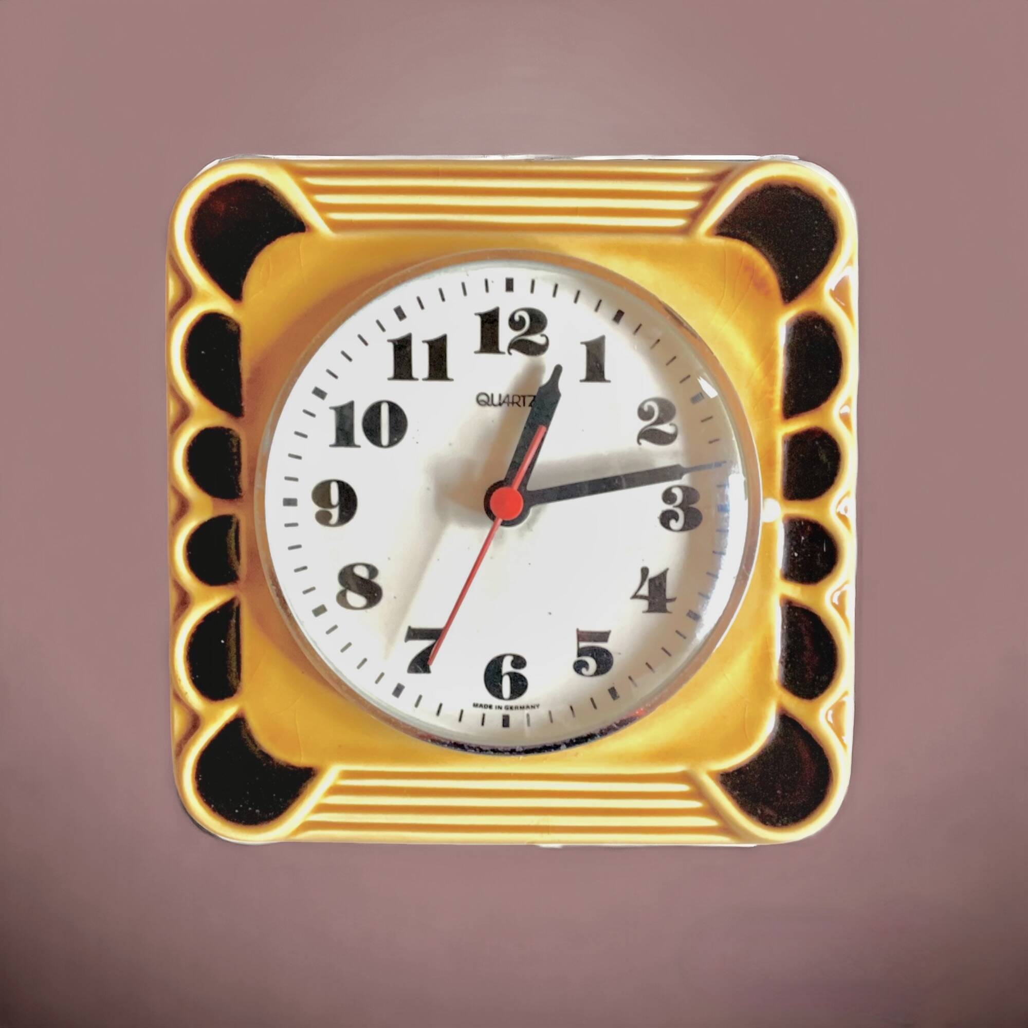 Vintage ceramic wall clock