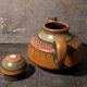 Ceramic teapot kmk manuell west-germany 70s, lima décor