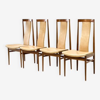 Chaises de salle à manger en chêne années 1960