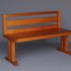 Pair of vintage scandinavian pine benches, 1970s
