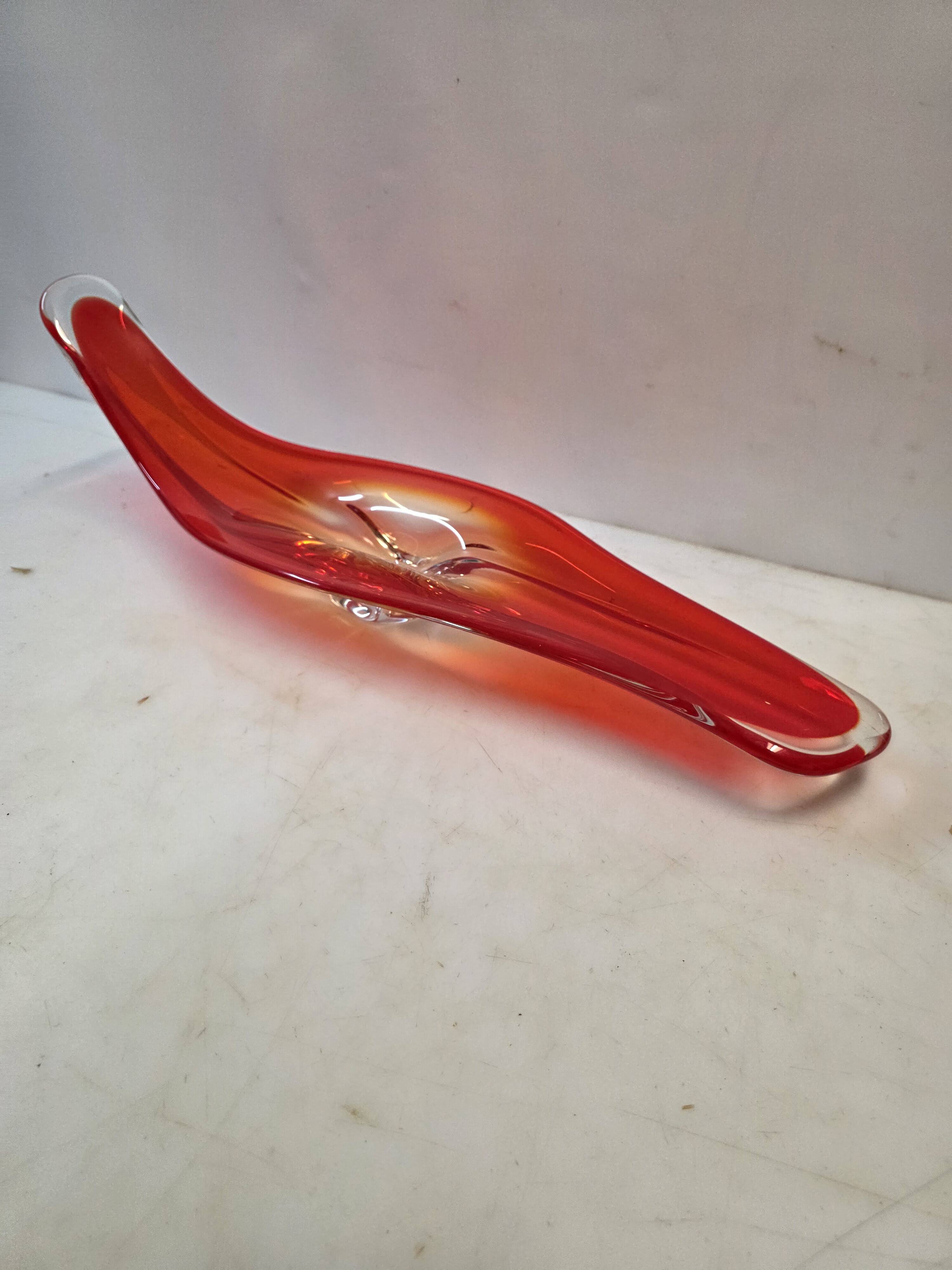 Vintage blown glass centrepiece from the 70s - 65 cm