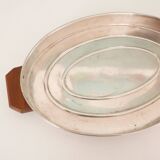 Art Deco silver-plated oval tray