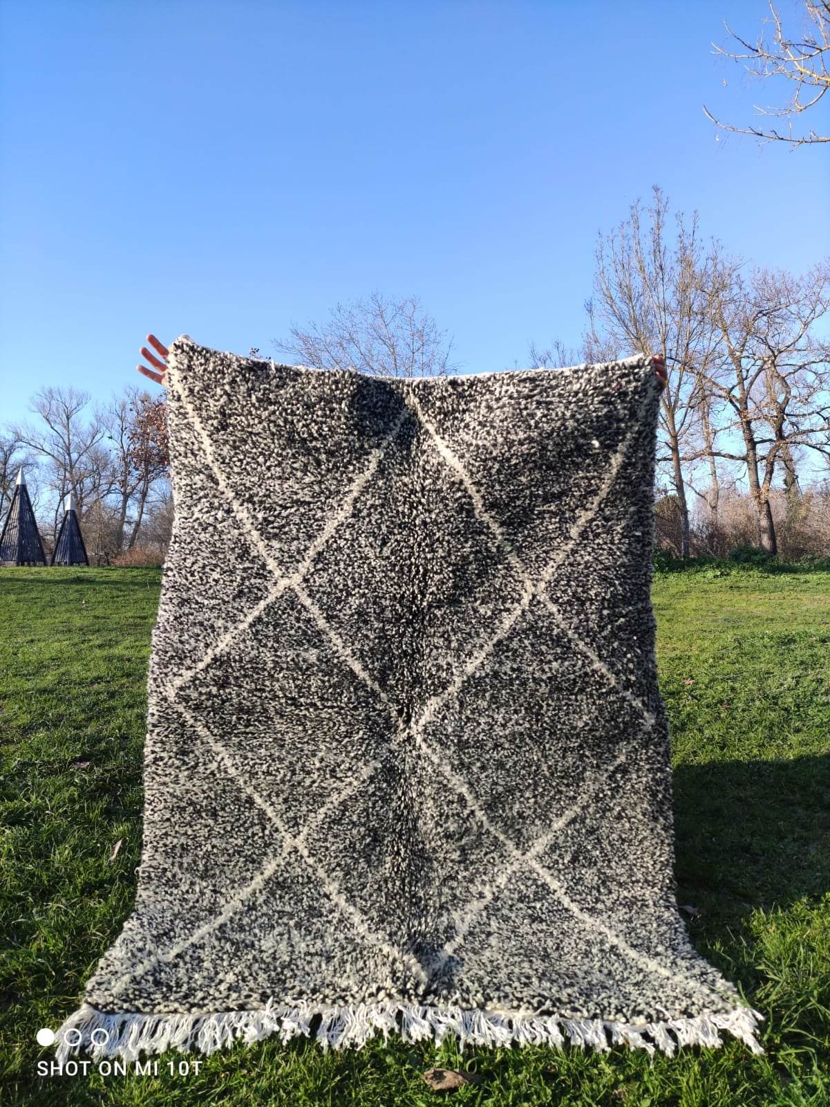 Berber carpet Beni Ouarain 1m50 on 1m10