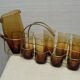 Orangeade in his 70s basket service pitcher glasses