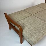 Canapé-lit en teck danois par Juul Kristensen, design vintage