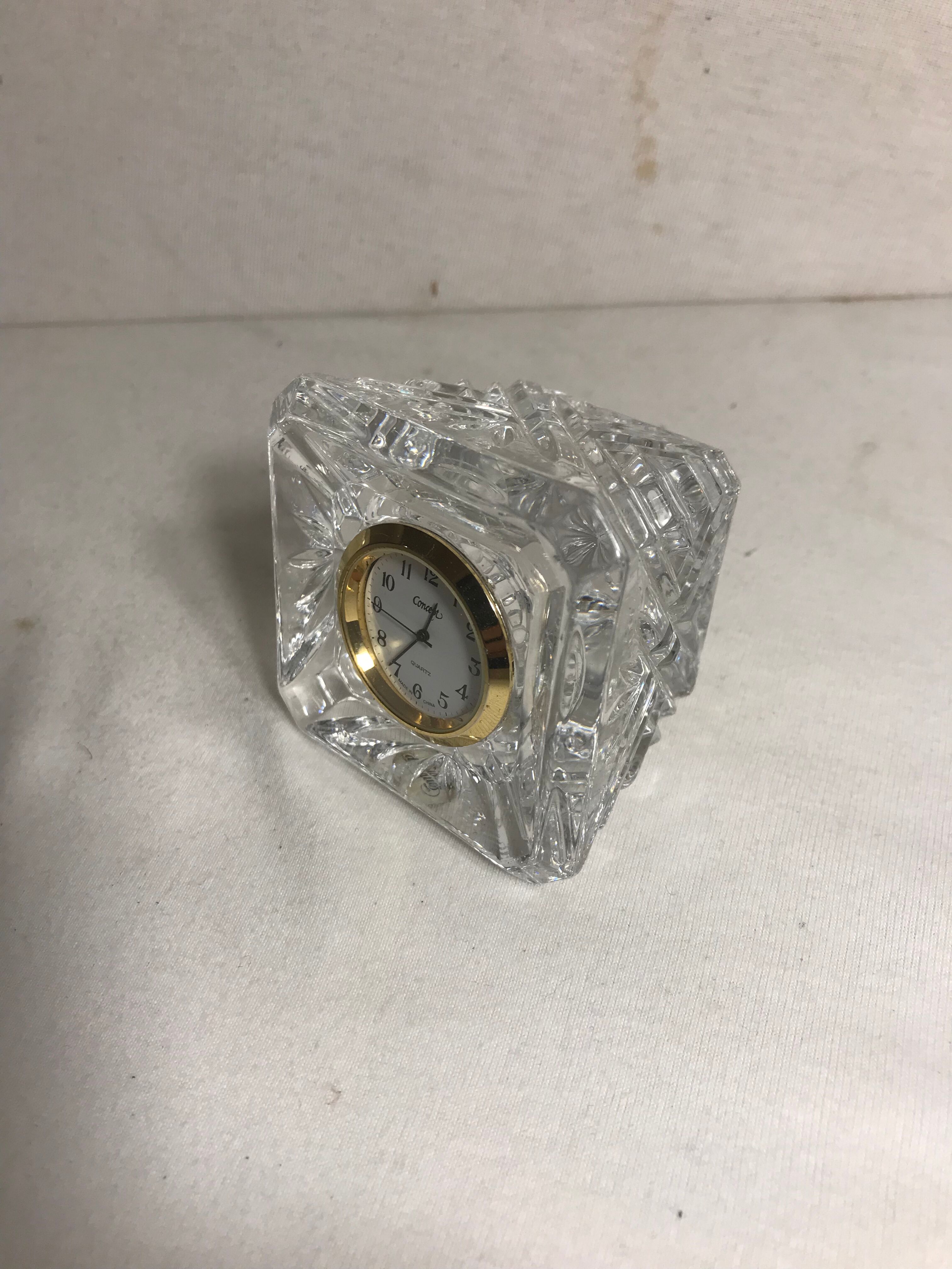 Old clock in Crystal made in France