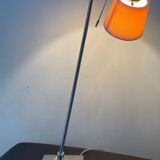 Design articulated lamp in brushed stainless steel