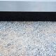 Coffee table in brushed steel and black tinted glass from the 70s