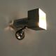 Pair of Space Age wall lights, adjustable, chrome-plated metal, aluminium, 60