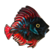 Dish earthenware Vallauris vintage fish