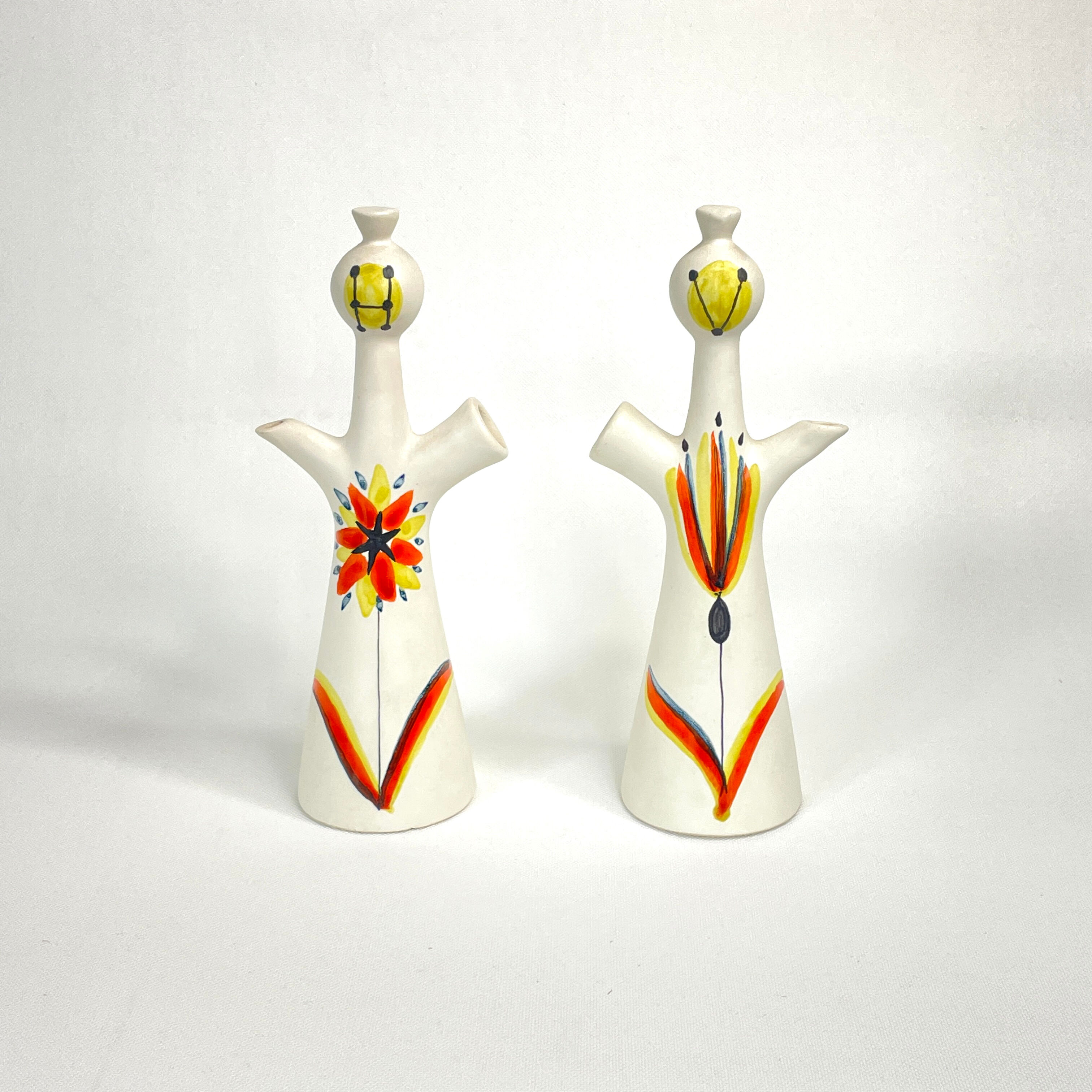 Vinaigrier & Oil anthropomorphic by Roger Capron, circa 1960