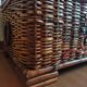 Ancient wicker, rattan and bamboo chest