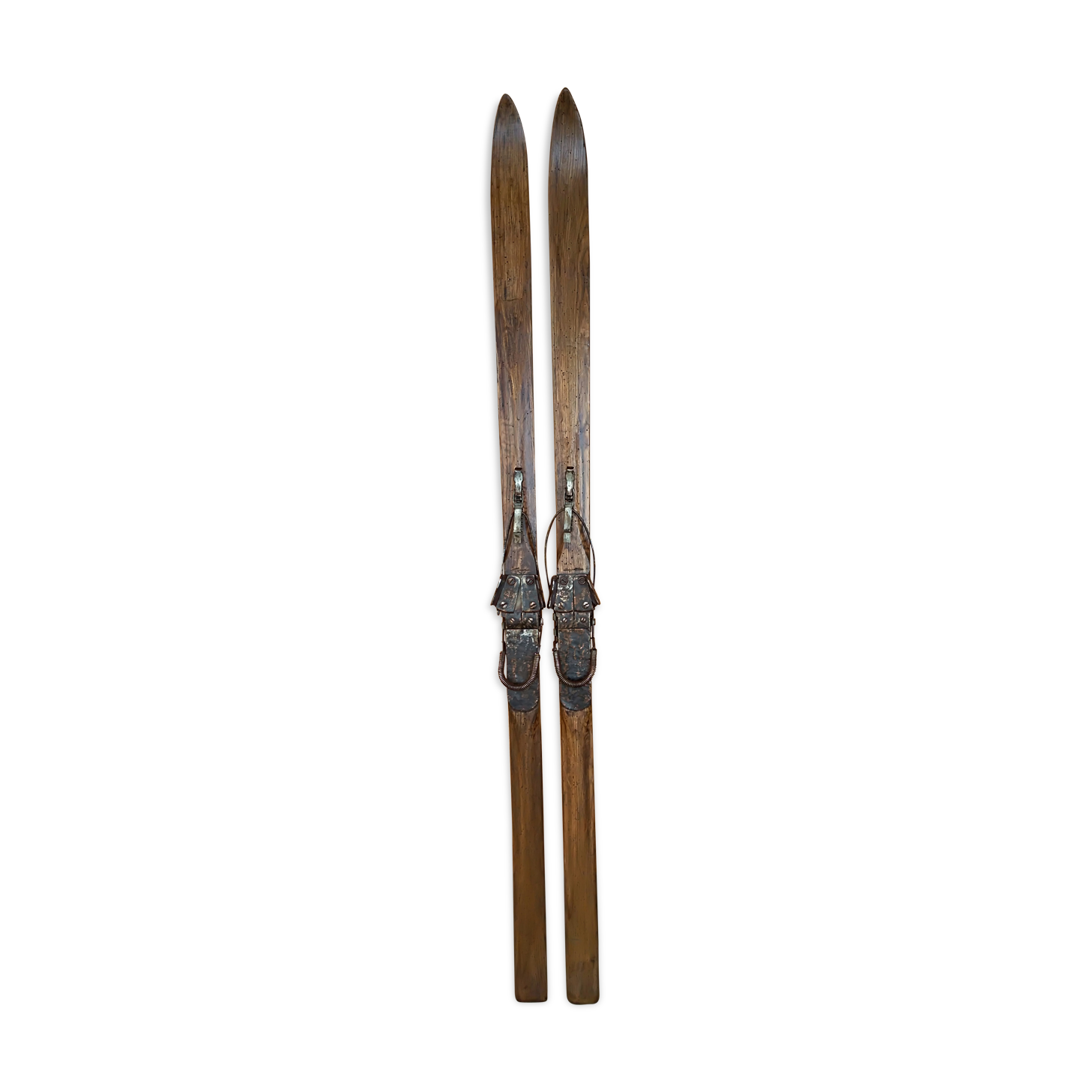 Old pair of skis wood 1900