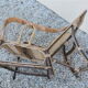 rattan chaise longue with its foot rest 1930