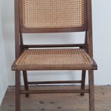 Set of 5 foldable cannate chairs (50s-60s)