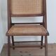 Set of 5 foldable cannate chairs (50s-60s)