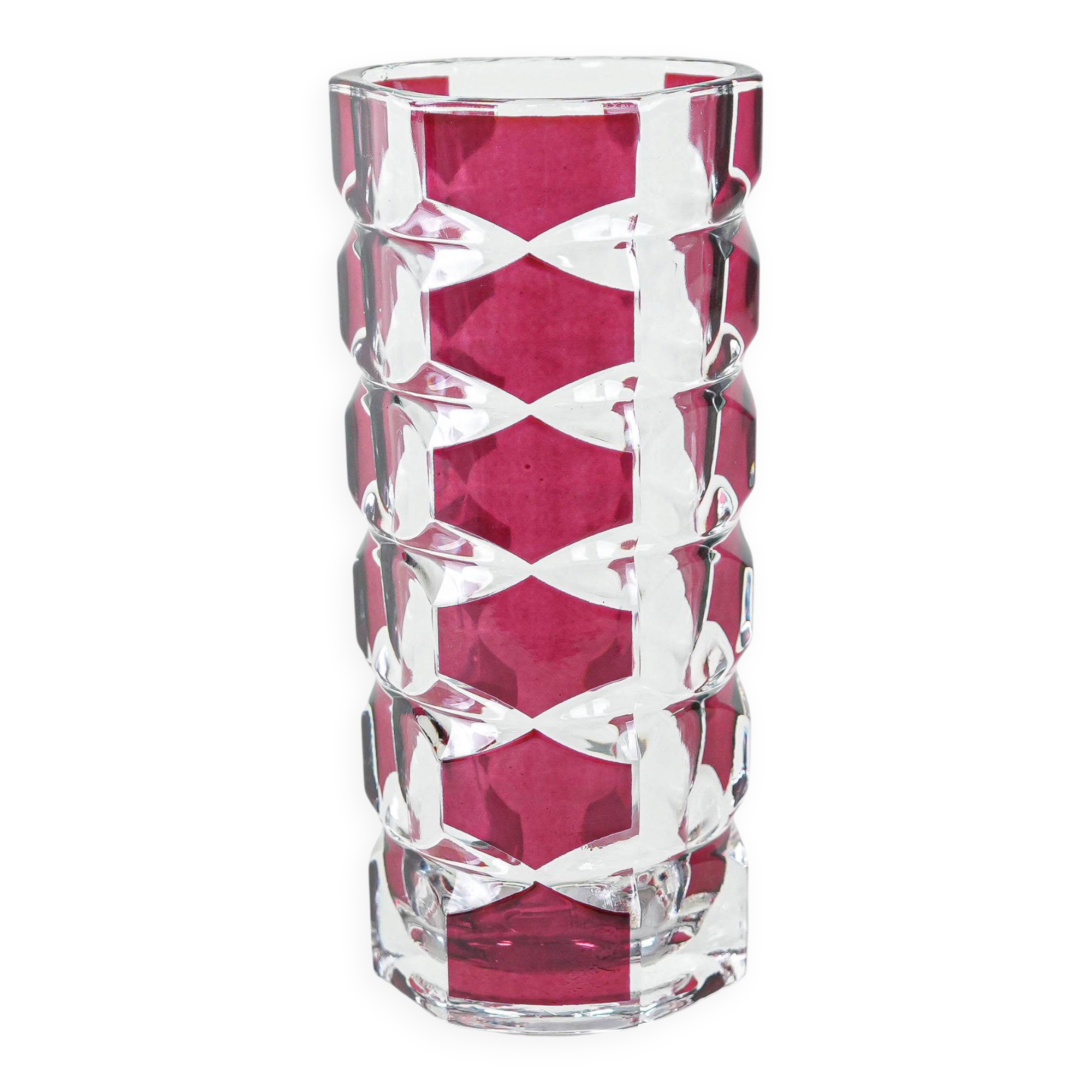 Glass vase, Windsor, French design, 1970s, production: Luminarc, designer: