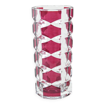 Vase en verre, Windsor, design français, années 1970, production : Luminarc, designer :