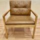 Fauteuil cuir design scandinave "Bernt Petersen" 1960.