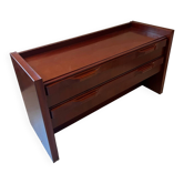 Scandinavian vintage low chest of drawers