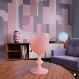 Decorative bowl in pink opaline