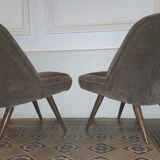 Pair of armchair Chair restored 50-60 years