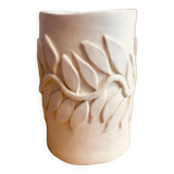 Artisanal raw ceramic vase